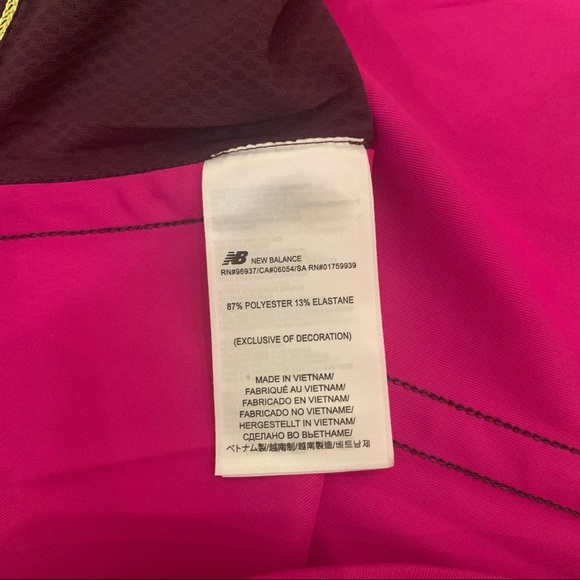 New Balance Pink and Dark Purple Racerback Tank Top with Built in Bra Size M - Picture 12 of 16